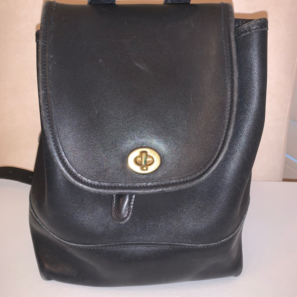 Coach Leather Backpack